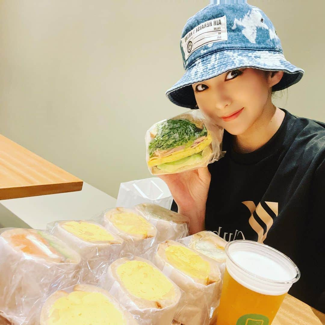 一条みすずのインスタグラム：「@park_south_sandwich_fukuoka @asahibeer_jp」