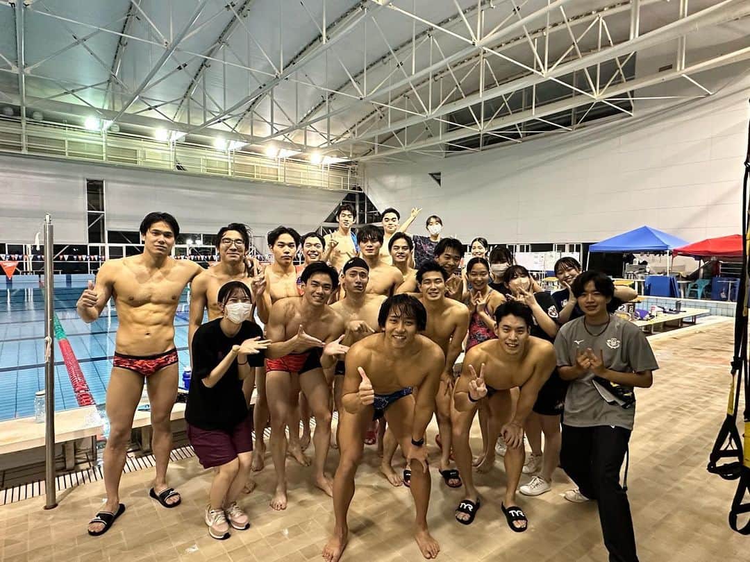難波暉のインスタグラム：「早稲田大学水泳部の皆さん大変お世話になりました🙇‍♀️  とても良いチームでした👍」