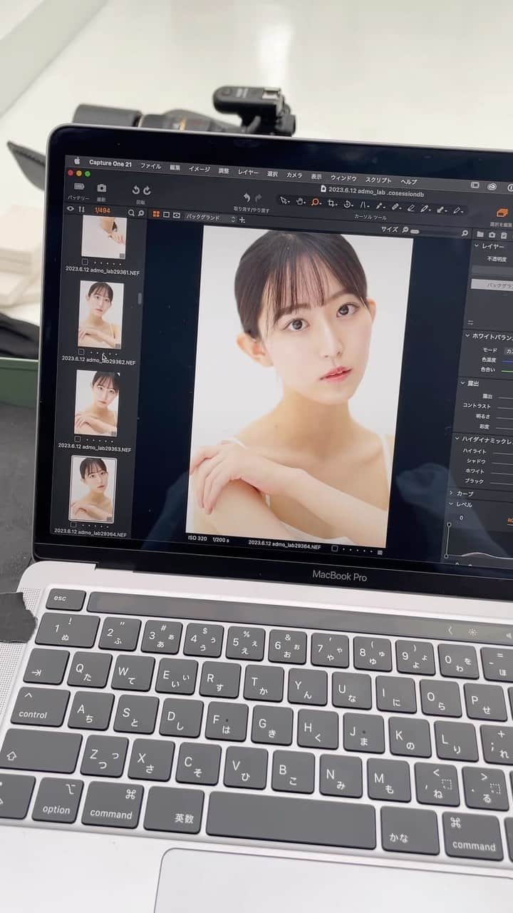 齋れいなのインスタグラム：「@admo_lab   ビューティー撮影は奥が深いです🪞  …………………………………………………… #モデル#ビューティー#メイク#ナチュラルメイク#撮影#ポートレート#ポートレート被写体#beauty#photo#photography#portrait#model#make」