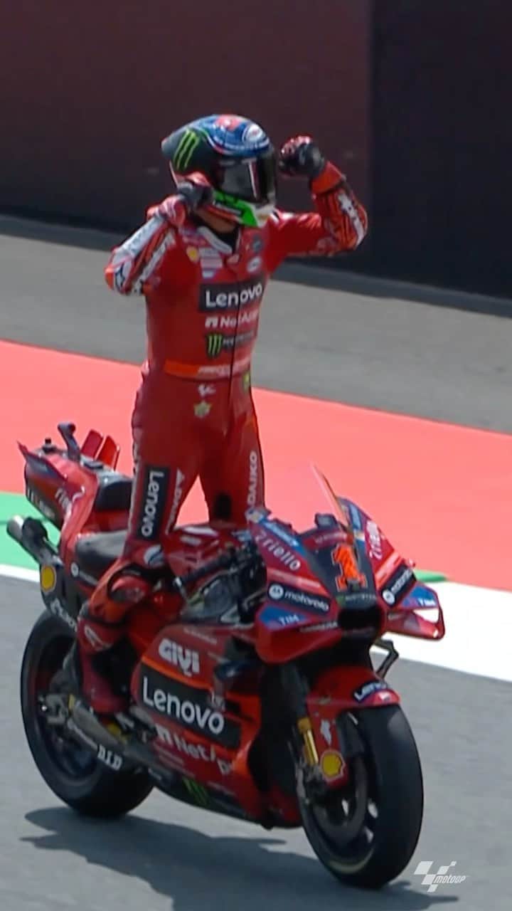 のインスタグラム：「@Pecco63 WINS ON HOME TURF 🇮🇹 @MotoGP  The #ItalianGP wrapped up in style after a huge weekend on the Mugello Circuit.  #MonsterEnergy #MotoGP #Moto #Motorsport」