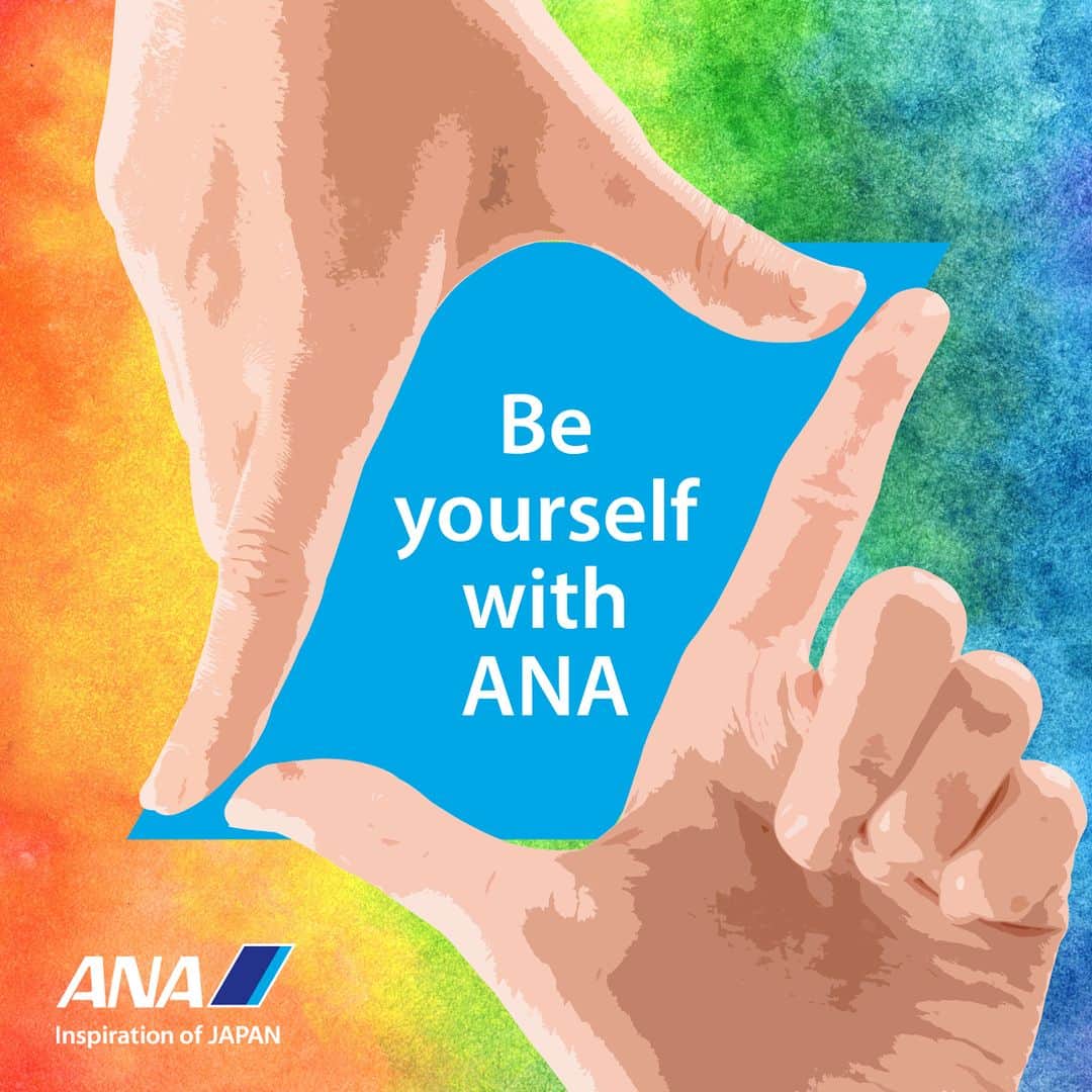 All Nippon Airwaysさんのインスタグラム写真 - (All Nippon AirwaysInstagram)「We hope that in this month–and everyday–you feel loved, embraced, and accepted. Live authentically, always.   Please remember that you can be yourself with ANA 💙  #BeYourselfWithANA」6月12日 22時30分 - allnipponairways