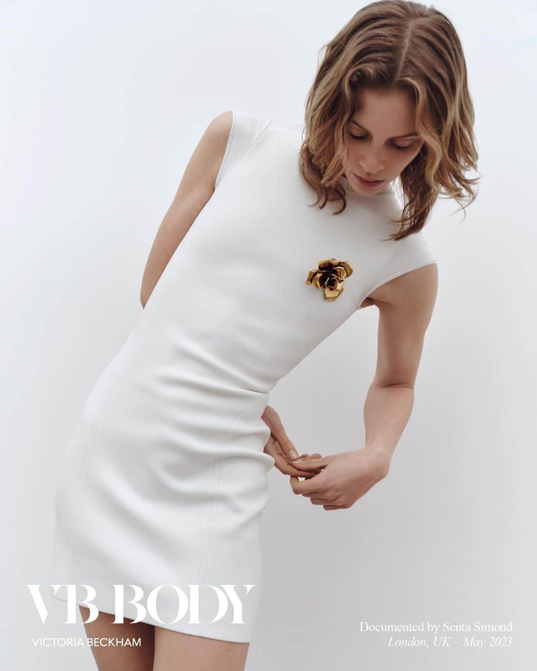 のインスタグラム：「VB BODY  Discover signature compact knitwear in a purposeful and considered edit of new, elevated silhouettes.   Shop #VBBody at VictoriaBeckham.com and at 36 Dover Street.」