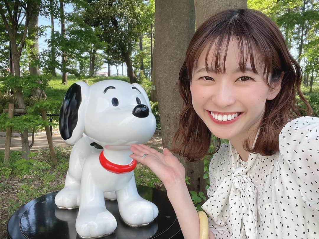 のインスタグラム：「. GWのお話… 両親が遊びに来てました☀️ そしてずっと行ってみたかったスヌーピーミュージアムへ🐶 父は行かなくて良いとのことだったので笑 母と2人で👭 スヌーピー可愛くて癒された💕  #家族day #スヌーピーミュージアム」