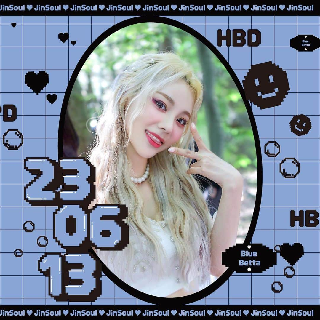 今月の少女のインスタグラム：「Happy Birthday to #JinSoul 🎂  #이달의소녀 #진솔 의 생일을 축하합니다💝  #0613_HBD_JinSoul #Happy_JinSoul_Day #LOONA」