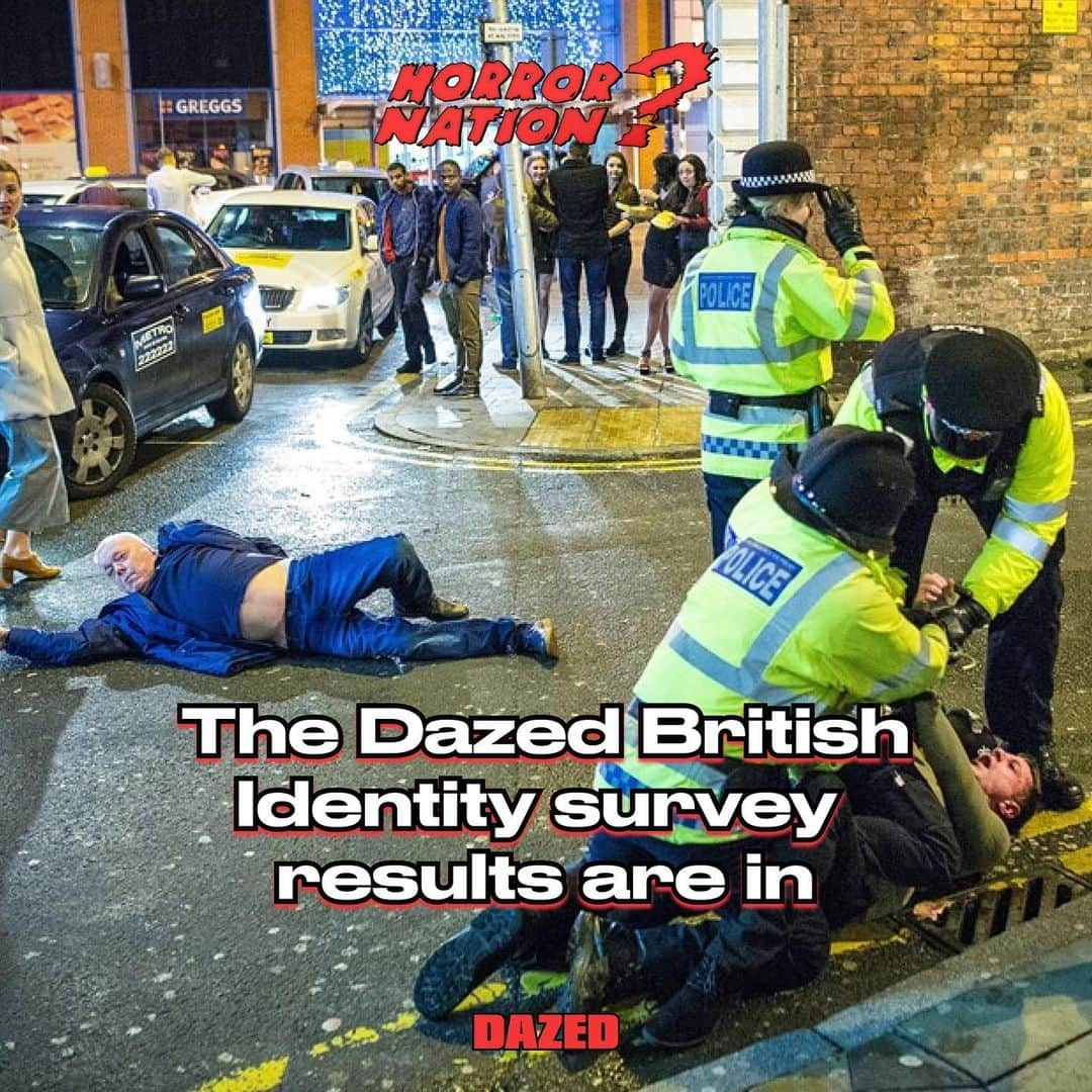 Dazed Magazineさんのインスタグラム写真 - (Dazed MagazineInstagram)「Last month, we published our very own survey on British identity as part of our #HORRORNATION series ✅⁠ ⁠ We were curious to know how young people really feel about Britain and Britishness in 2023: are we patriotic? Do we still enjoy British music, art, and film? Do we feel represented by the government? Should we keep the monarchy? And what does it mean to be British anyway?⁠ ⁠ We had over 1,000 responses to our survey from people all across Britain (and beyond). The results show that we’re divided on some issues and united on others, with our national identity in a clear state of flux.⁠ ⁠ Here, we unpack our findings.⁠ ⁠ Tap the link in bio to read more 🔗⁠ ⁠ 📸 Courtesy Joel Goodman⁠ ✍️ @s_mithereens  #dazed」6月13日 1時27分 - dazed