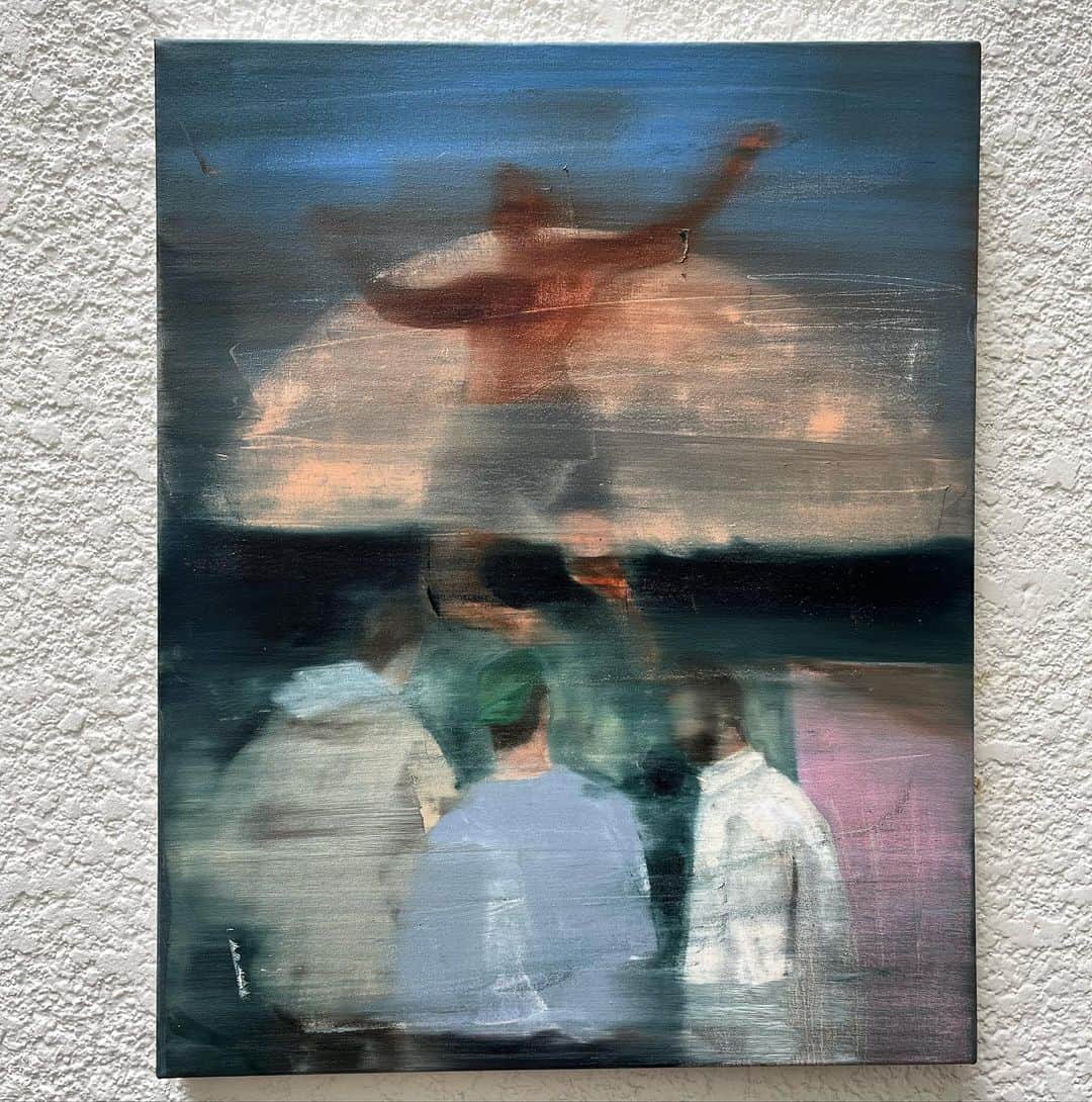 マイケルエンジェルのインスタグラム：「Off sunset, 2023  oil on canvas  24 x 30」