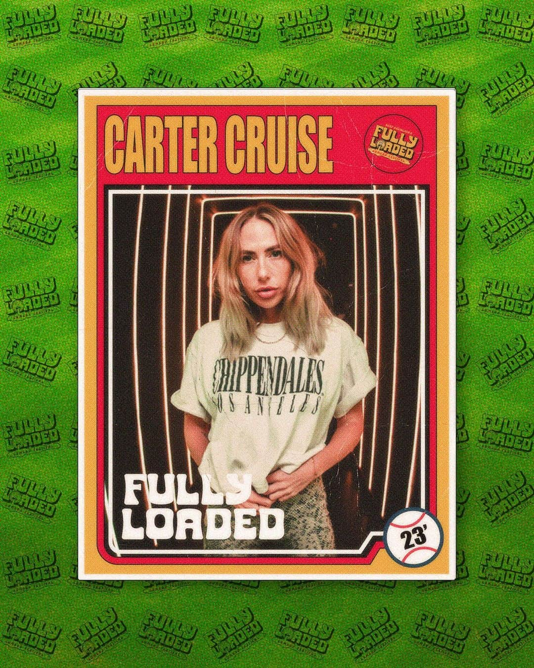 Carter Cruiseのインスタグラム：「LOCKED & FULLY LOADED. come see me on @fullyloadedfestival with @bertkreischer! gonna be a fun summer :) tickets in my lincoln bi0 🤗」