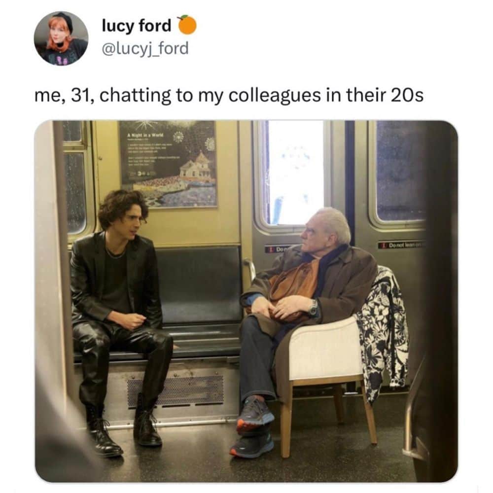 9GAGさんのインスタグラム写真 - (9GAGInstagram)「"I'm an 80's kid" by lucyj_ford | TW  - #timothéechalamet #martinscorsese #colleague #old #adulthood #memes #9gag」6月13日 2時02分 - 9gag