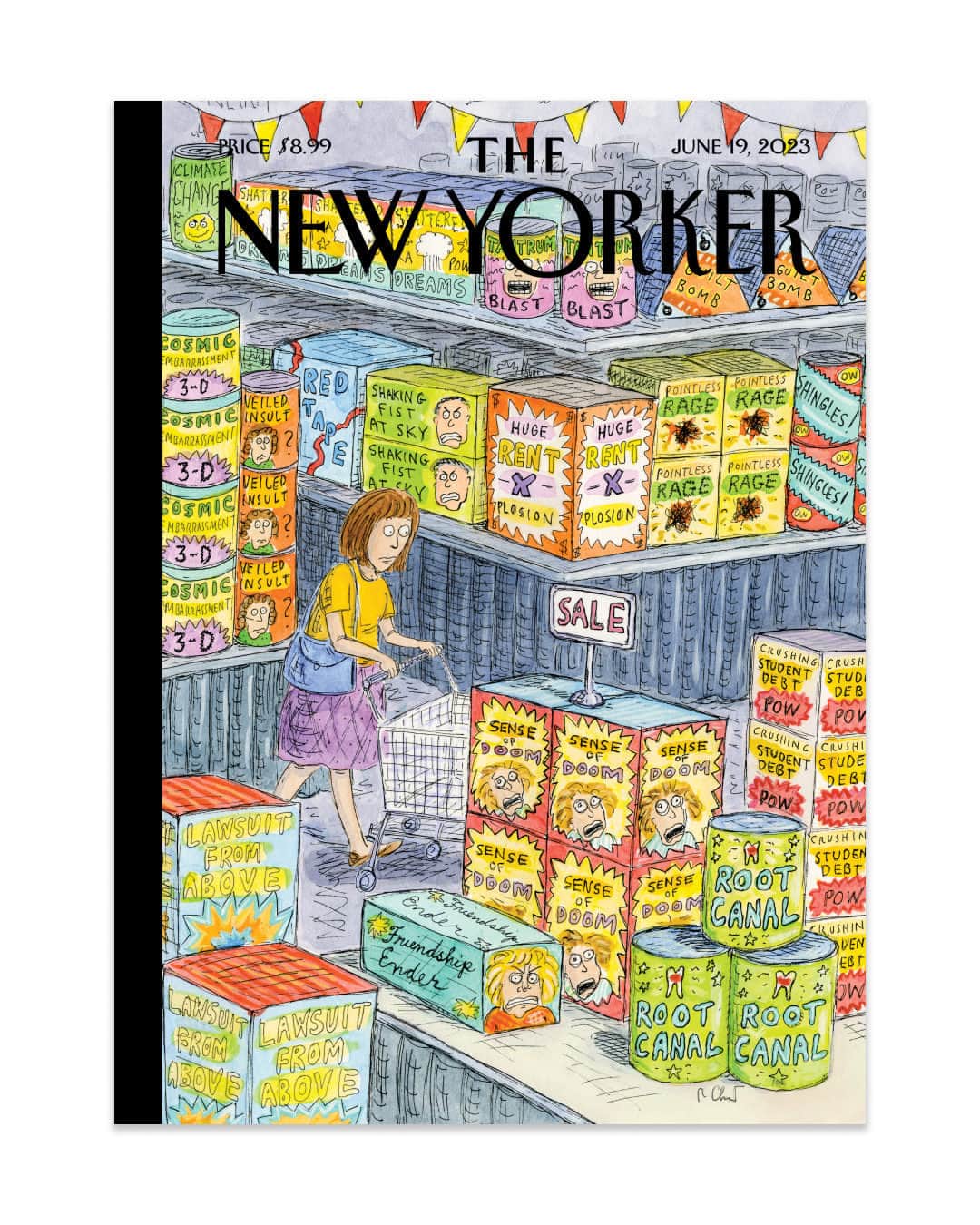 The New Yorkerさんのインスタグラム写真 - (The New YorkerInstagram)「In her cover for this week’s issue, “Fireworks Megastore,” @rozchast illustrates some of the most pressing and angst-provoking issues plaguing us these days, alongside everyday headaches, all ready to explode. Read a Q. & A. with the cartoonist at the link in our bio.」6月13日 2時10分 - newyorkermag