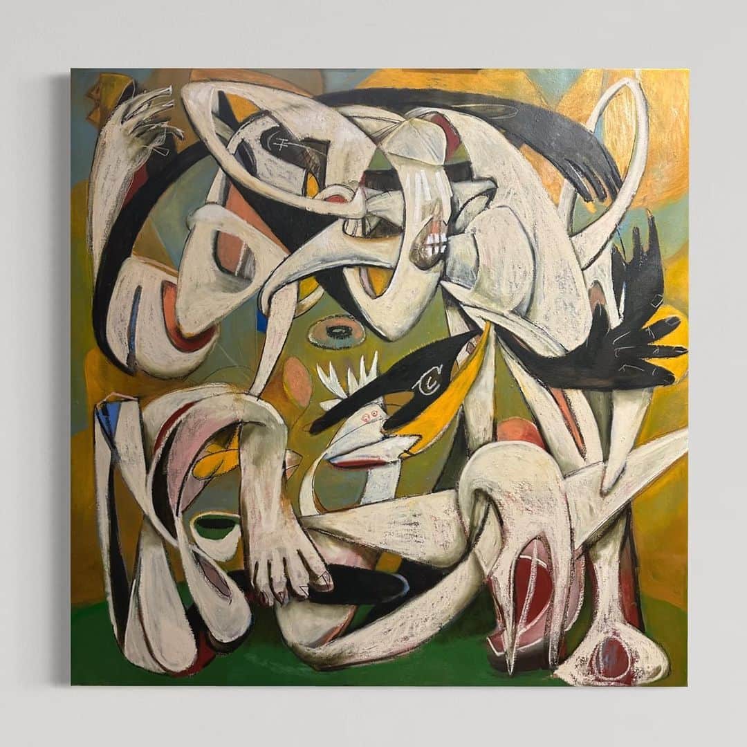 テイト・エリントンのインスタグラム：「Grateful to have one of my pieces featured in @saatchiart curated collection of the week.  link in bio #art #originalart #oilpainting #oilpaint」