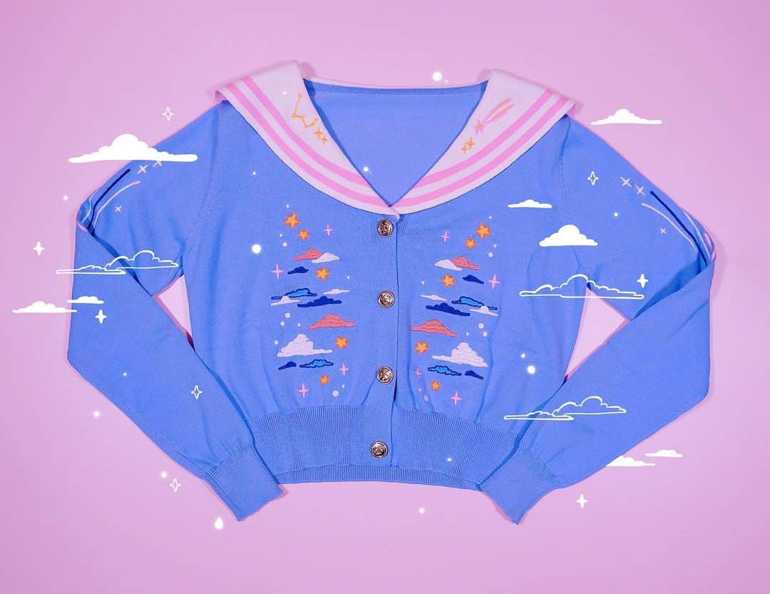 meyocoさんのインスタグラム写真 - (meyocoInstagram)「The official uniform for daydreamers ⚓️✨🌙 Preorder the Sky Sailor cardigan! Link in bio 💫」6月13日 2時49分 - meyoco