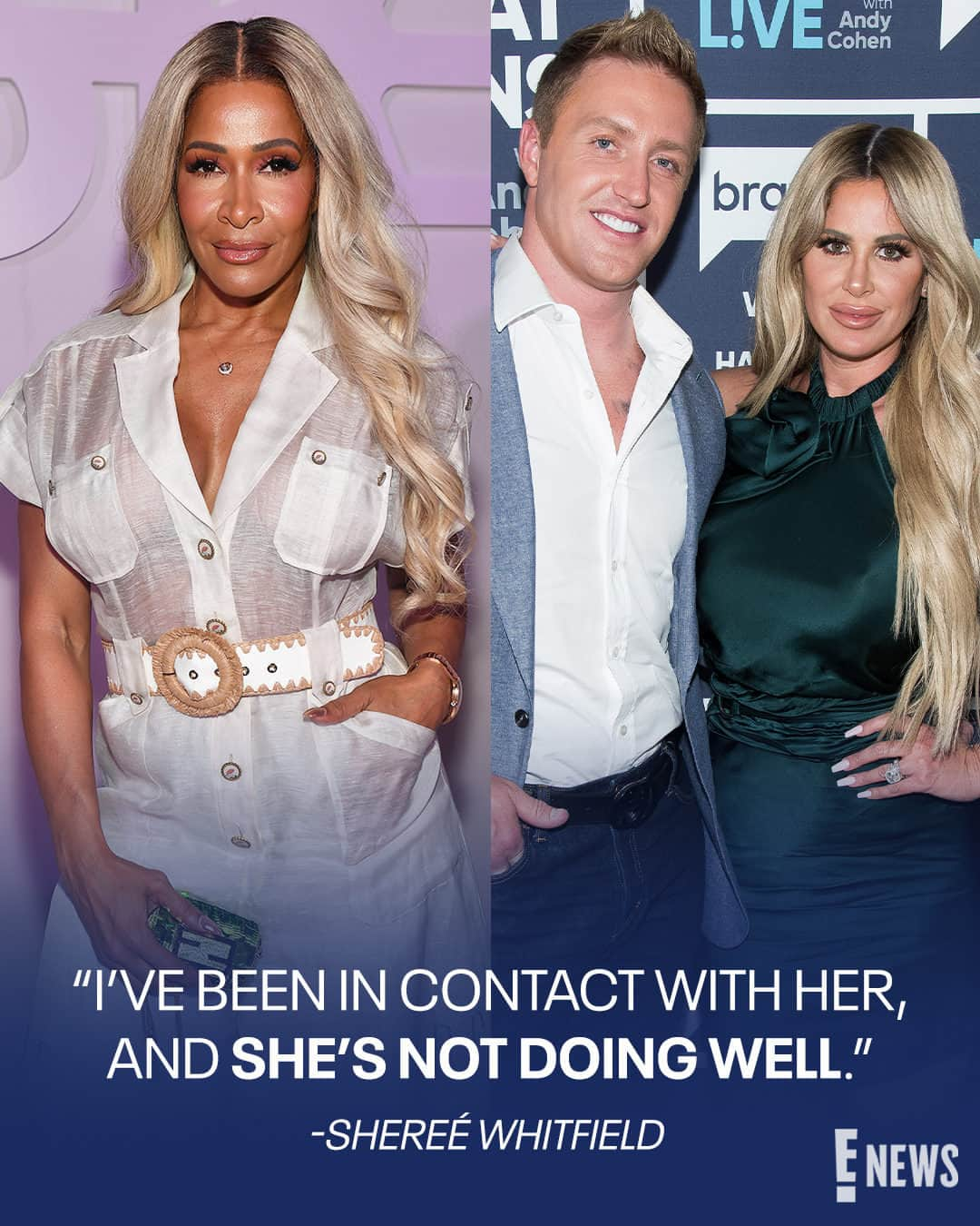 E! Onlineさんのインスタグラム写真 - (E! OnlineInstagram)「Shereé Whitfield gave a heartbreaking update on former #RHOA co-star Kim Zolciak one month after she filed for divorce from Kroy Biermann. 💔 Link in bio for everything she had to say. (📷: Getty)」6月13日 3時00分 - enews