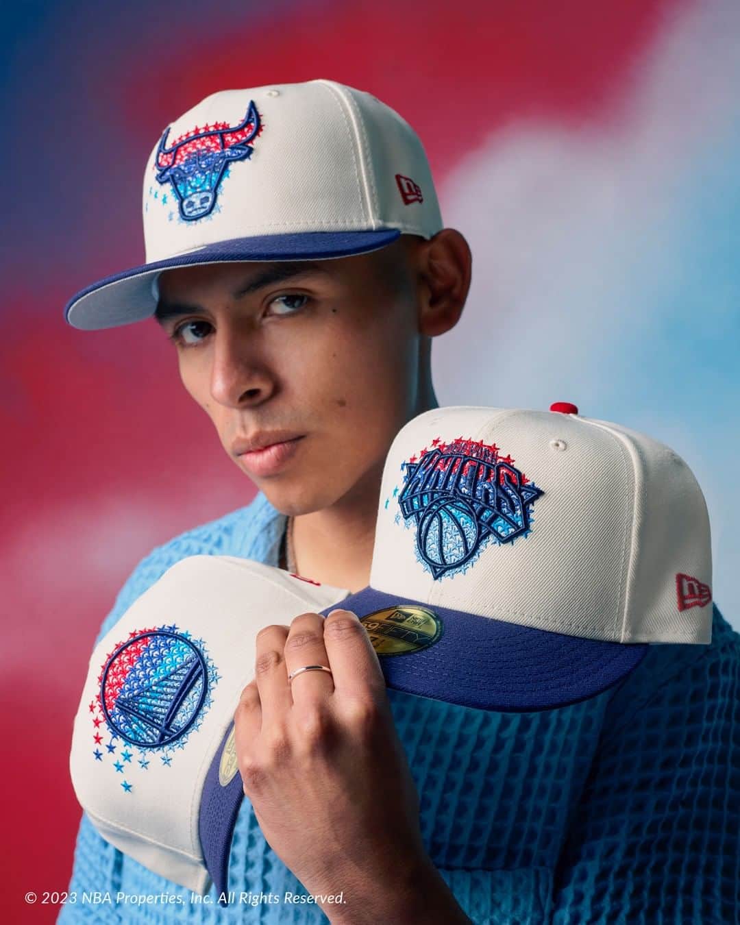ニューエラ・キャップのインスタグラム：「Fireworks, popsicles, and stars and stripes. The best things come in red, white, and blue. Check out NBA Star Trail now at the link in our bio.」