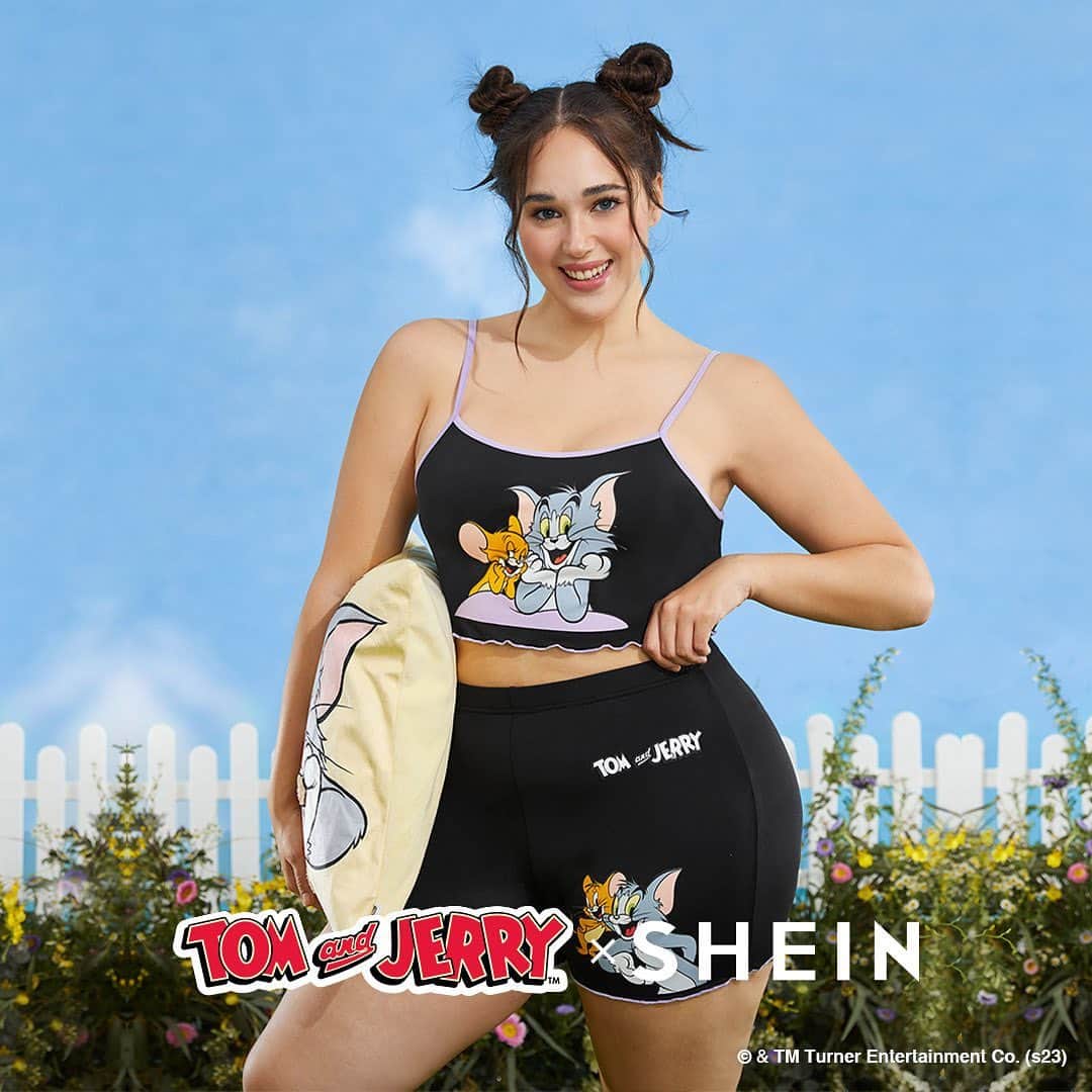 SHEINのインスタグラム：「Time to pack your dreams and embark on a stylish adventure with our Tom & Jerry collection. Where will your fashion-forward journey take you this summer? ✈🌍  🔎15769762 15769778 15769923 15769604 15769771  🔗:https://shein.shop/fm23hpp  #TOMANDJERRYXSHEIN #TOMANDJERRY #SHEINforAll #SHEIN  *Available globally」