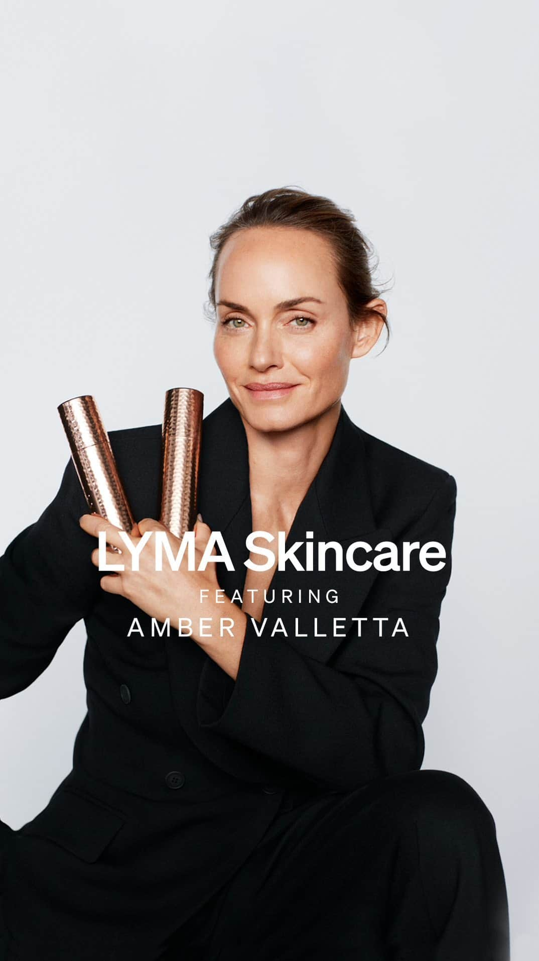 アンバー・ヴァレッタのインスタグラム：「This is LYMA Skincare, featuring @ambervalletta. World first epigenetic skin science to address the causes of aging. The results? Astounding.  Developed by a team of the world’s most pioneering geneticists, LYMA Skincare powered by Genolytic™ technology completely stops skin aging in its tracks. Transforming the appearance and future behaviour of your skin in an unprecedented way.   Conventional skincare has always focused on reducing the signs of aging. LYMA Skincare is the first Serum & Cream engineered to reverse all eight mechanisms of skin aging.   Skin doesn’t just look younger. It is younger.  The most powerful skincare in existence is now yours to own.   Transform your skin today. Shop LYMA Skincare via the link in our bio.」