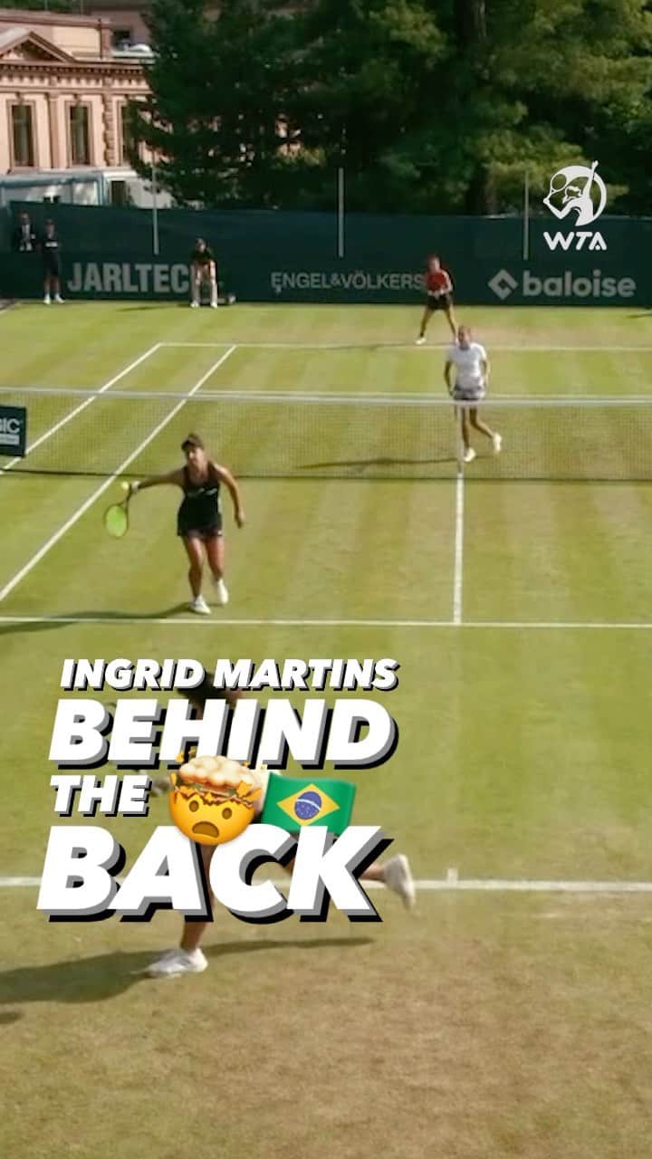 WTA（女子テニス協会）のインスタグラム：「CARAMBA!! 🇧🇷  @ingridgmartins with an incredible moment of magic (and/or luck!) 👏  #BadHomburgOpen」