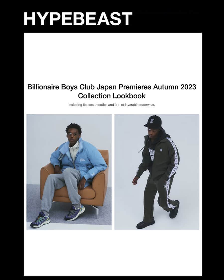 ビリオネア・ボーイズ・クラブのインスタグラム：「. PRESS INFO. HYPEBEAST @hypebeast  https://hypebeast.com . BILLIONAIRE BOY SCLUB JP 2023 FALL/HOLIDAY をご紹介いただきました。 #BILLIONAIREBOYSCLUB #ICECREAM #PHARRELL #PHARRELLWILLIAMS #BBCICECREAM #Harajuku #Tokyo #Japan #ビリオネアボーイズクラブ #アイスクリーム」