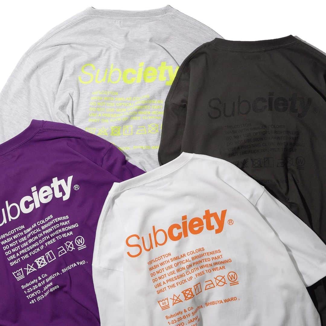 Subciety Subciety Officialさんのインスタグラム写真 - (Subciety Subciety OfficialInstagram)「RESTOCK & NEW COLOR.ON SALE.  LABEL TEE. #Subciety #restock #newarrivals」6月27日 18時00分 - subciety_official