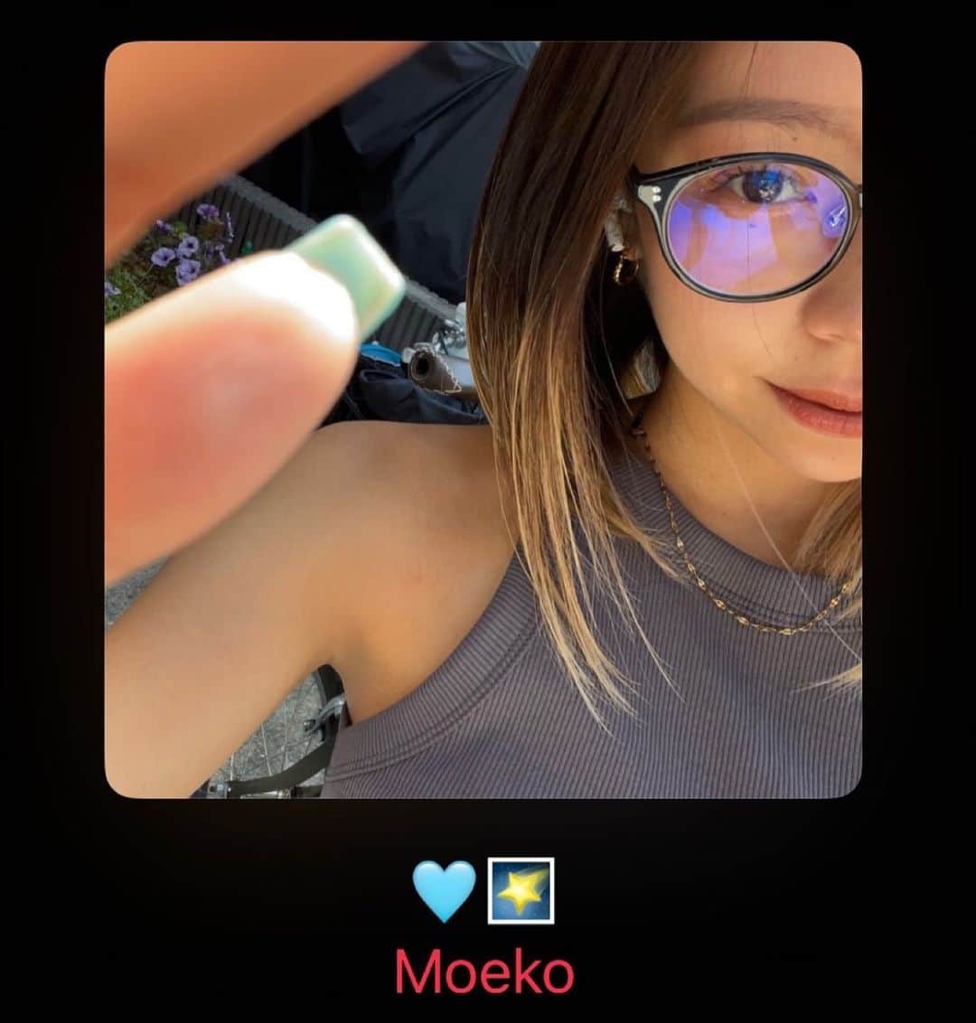 亀川萌絵子のインスタグラム：「ブルーライトカット👁️🪸💙」
