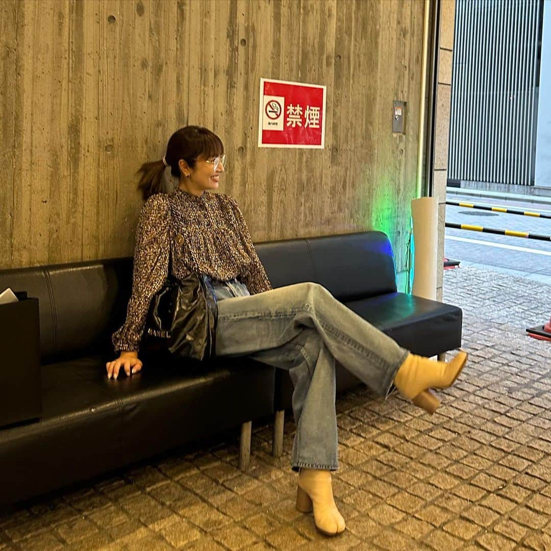 矢田亜希子さんのインスタグラム写真 - (矢田亜希子Instagram)「暑かった日 #私服#外が暑くても室内寒い#久々足袋ブーツ履いた」6月27日 19時38分 - akiko_yada