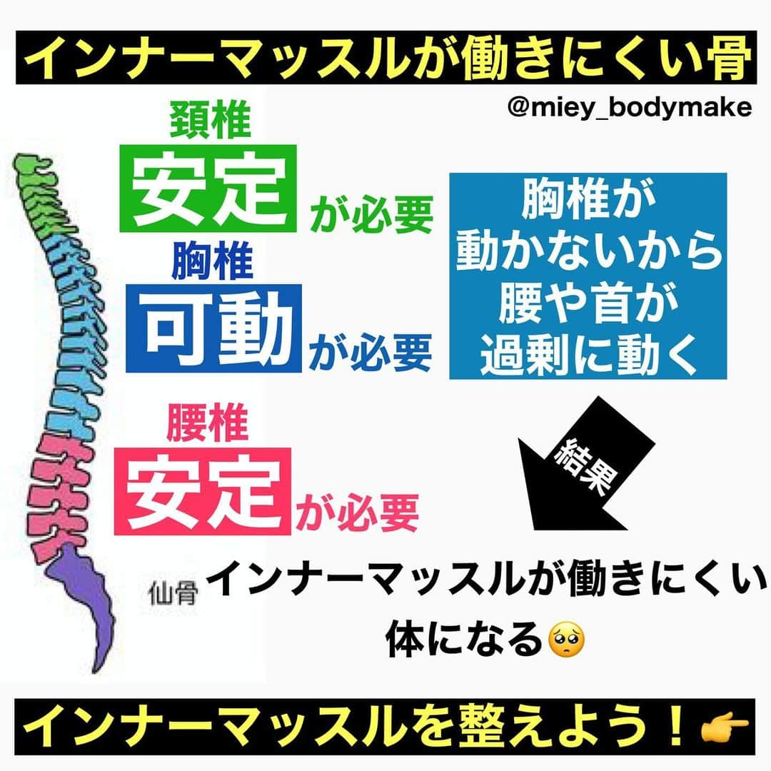 mieyさんのインスタグラム写真 - (mieyInstagram)「【保存】してね！  ガムシャラに動く筋トレは🙅🏻‍♀️！  YouTubeに全編出してるので ぜひ一緒にやりましょう！！  1つでもできたら華丸！！💮  コメントお願いします🔥🔥  🩰リアルレッスン予約・問い合わせ👇 @pilates_alim   💻オンラインレッスン入会・問い合わせ👇 @pilates_alim   #反り腰 #反り腰改善 #腰痛 #腰痛改善 #腰痛ストレッチ #前もも張り改善 #ピラティス #銀座ピラティススタジオ #銀座ピラティス #東銀座ピラティス #東銀座ピラティススタジオ  #mieyトレ #お腹痩せ #インナーマッスル #インナーマッスルトレーニング #腹横筋 #猫背改善」6月27日 21時00分 - miey_bodymake