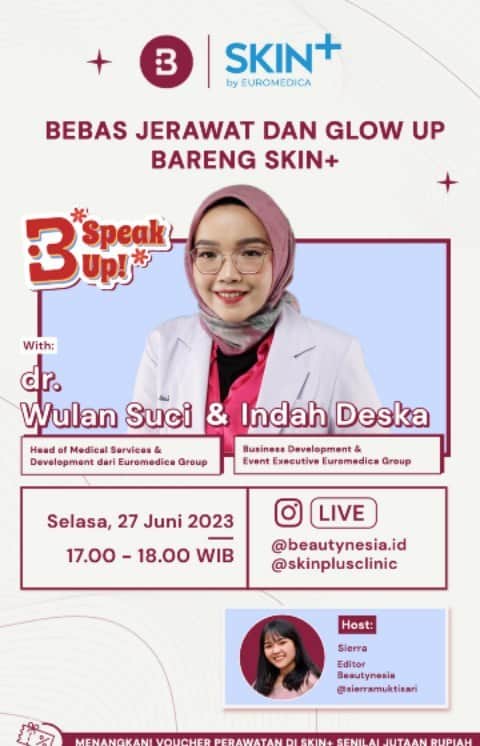 のインスタグラム：「Bebas Jerawat dan Glow Up Bareng @skinplusclinic」