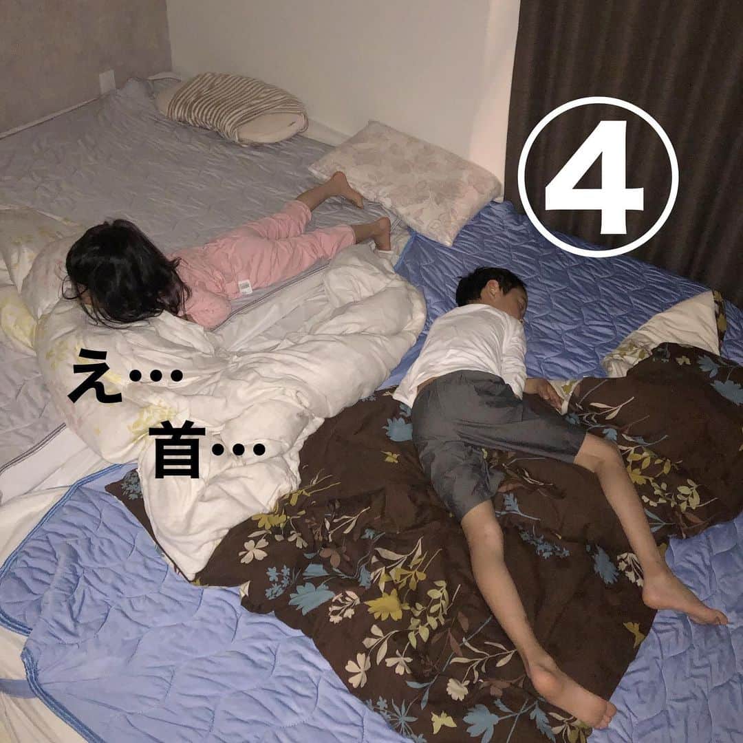 makikoさんのインスタグラム写真 - (makikoInstagram)「❤︎ まだまだ寝相の悪さは健在ですw🥹🫶🏻  #寝相悪すぎ #えいこと寝相シリーズ」6月27日 20時16分 - batako93