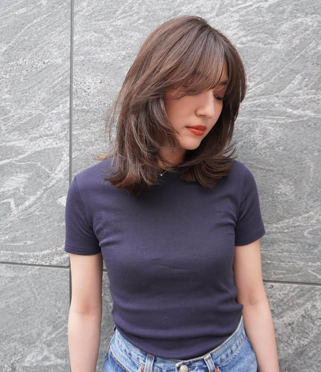 神能裕貴のインスタグラム：「Butterfly hair🦋＆Dark beach color🆕  #butterflyhair #butterflyhairclips  #butterflycut #layeredcut」