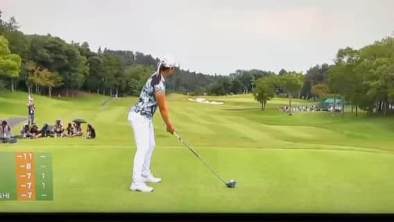 セキユウティンのインスタグラム：「Par4でワンオンできました😉 #jlpga」