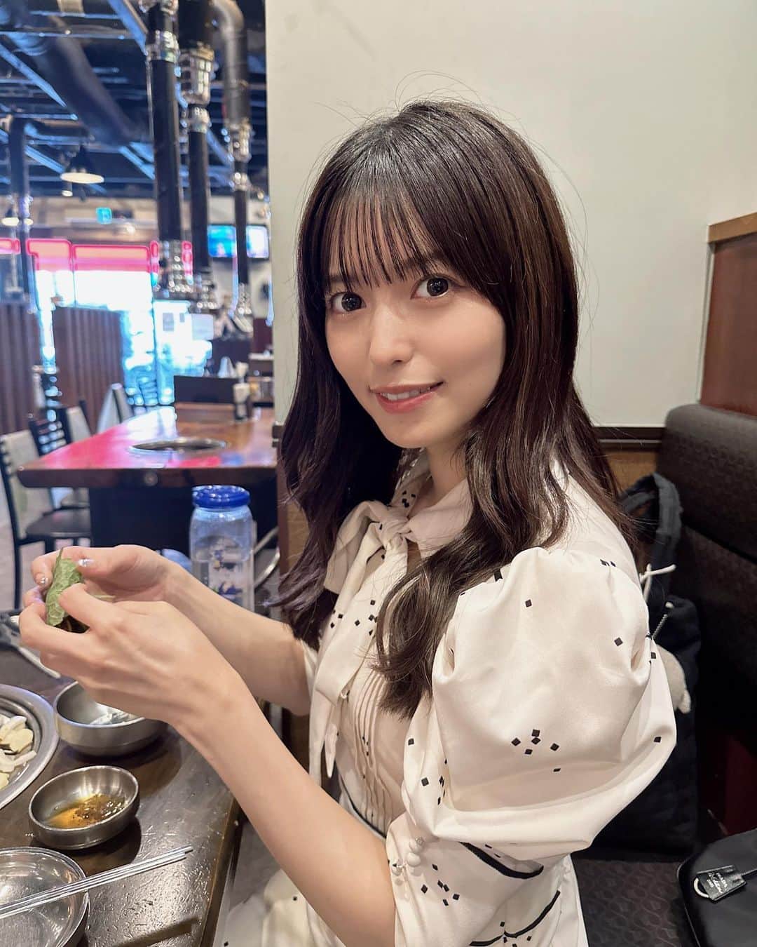 新井椎夏のインスタグラム：「韓国料理って無限に食べれる🌶」