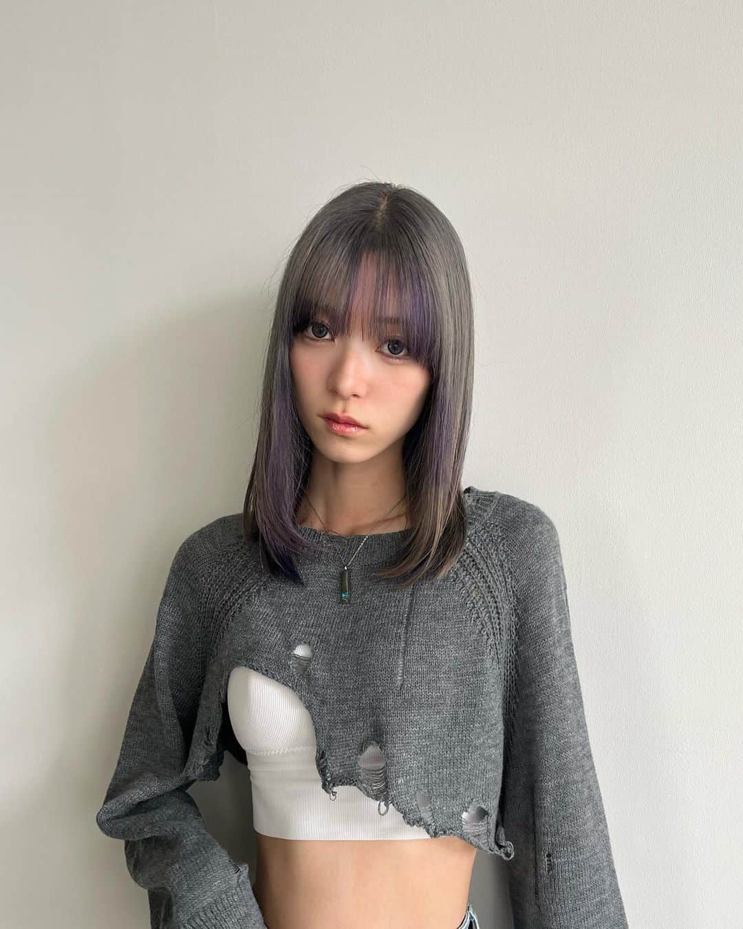 夏目璃乃さんのインスタグラム写真 - (夏目璃乃Instagram)「new hairstyles💜  アシンメトリーにしてもらっているのです‪‪☺︎‬ めちゃくちゃ理想でかわいすぎる🫶🏻」6月28日 20時00分 - natsume_rino