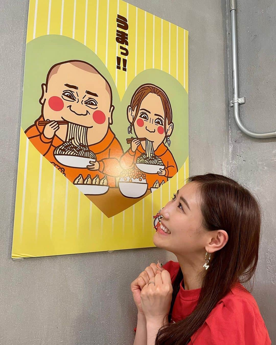 西野未姫のインスタグラム：「2人の絵が可愛い❤️  #けいちょんカフェ #渋谷」