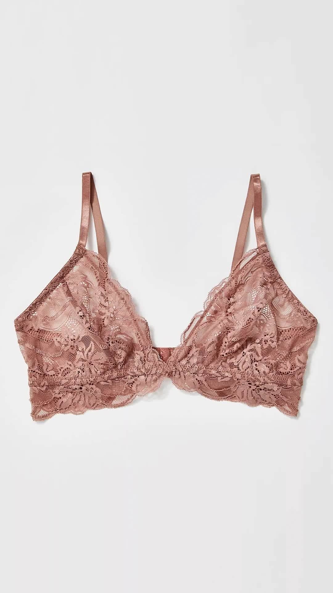 freepeopleのインスタグラム：「Sheer perfection. Link in bio to shop that Last Dance Lace Triangle Bralette.」