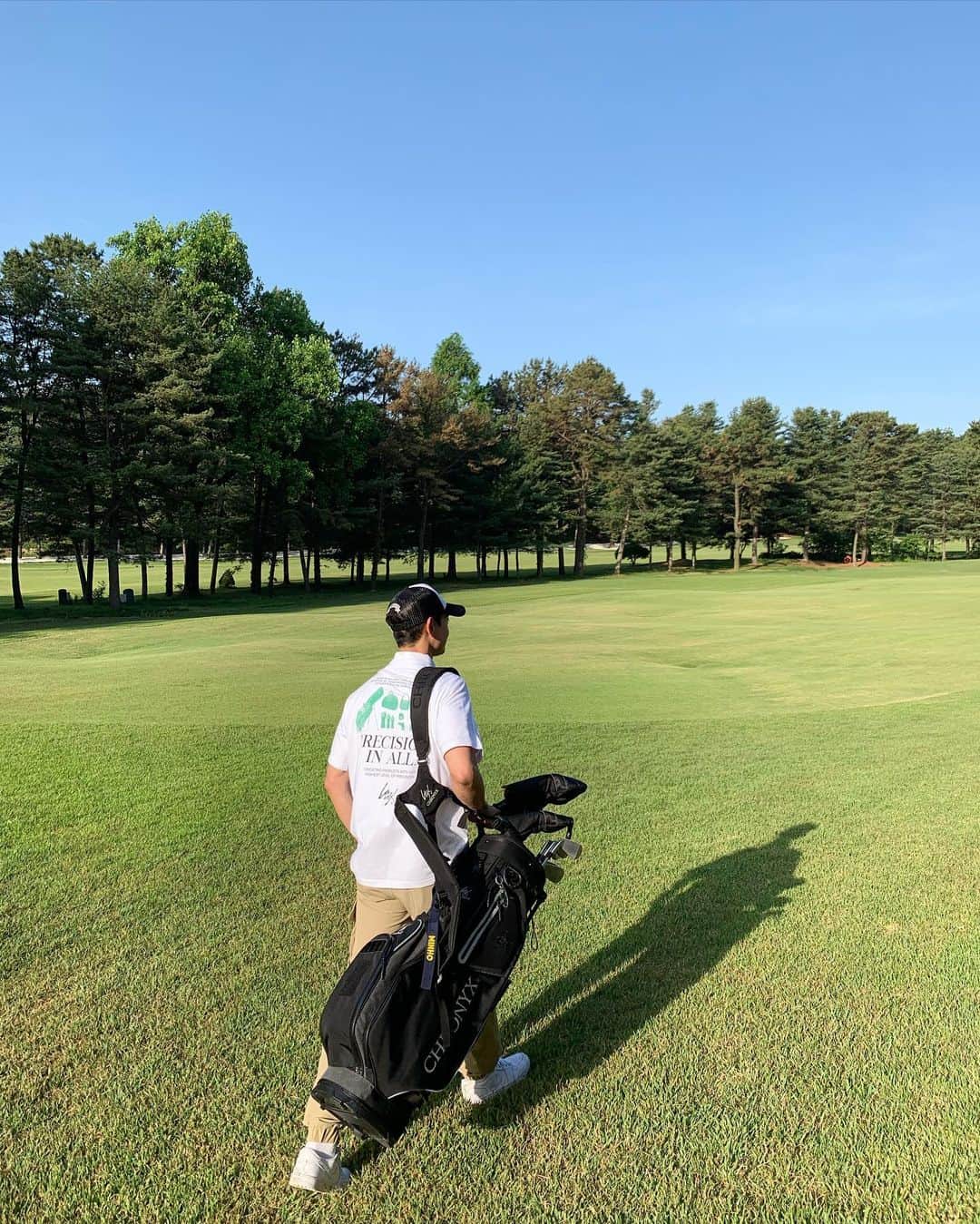 チェ・ミンホのインスタグラム：「CHRONYX golf. . . . . . #chronyxgolf . with hj kim.」