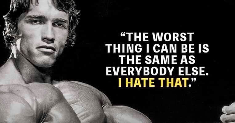 ジョルジュ・サンピエールのインスタグラム：「The worst thing I can be is the same as everybody else. I hate that. -Arnold Schwarzenegger」