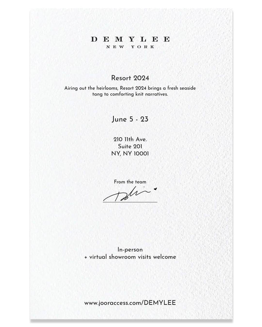 デミリーのインスタグラム：「Now showing: DEMYLEE RESORT '24 Collection For buyer appointments, please contact annie@demylee.com」