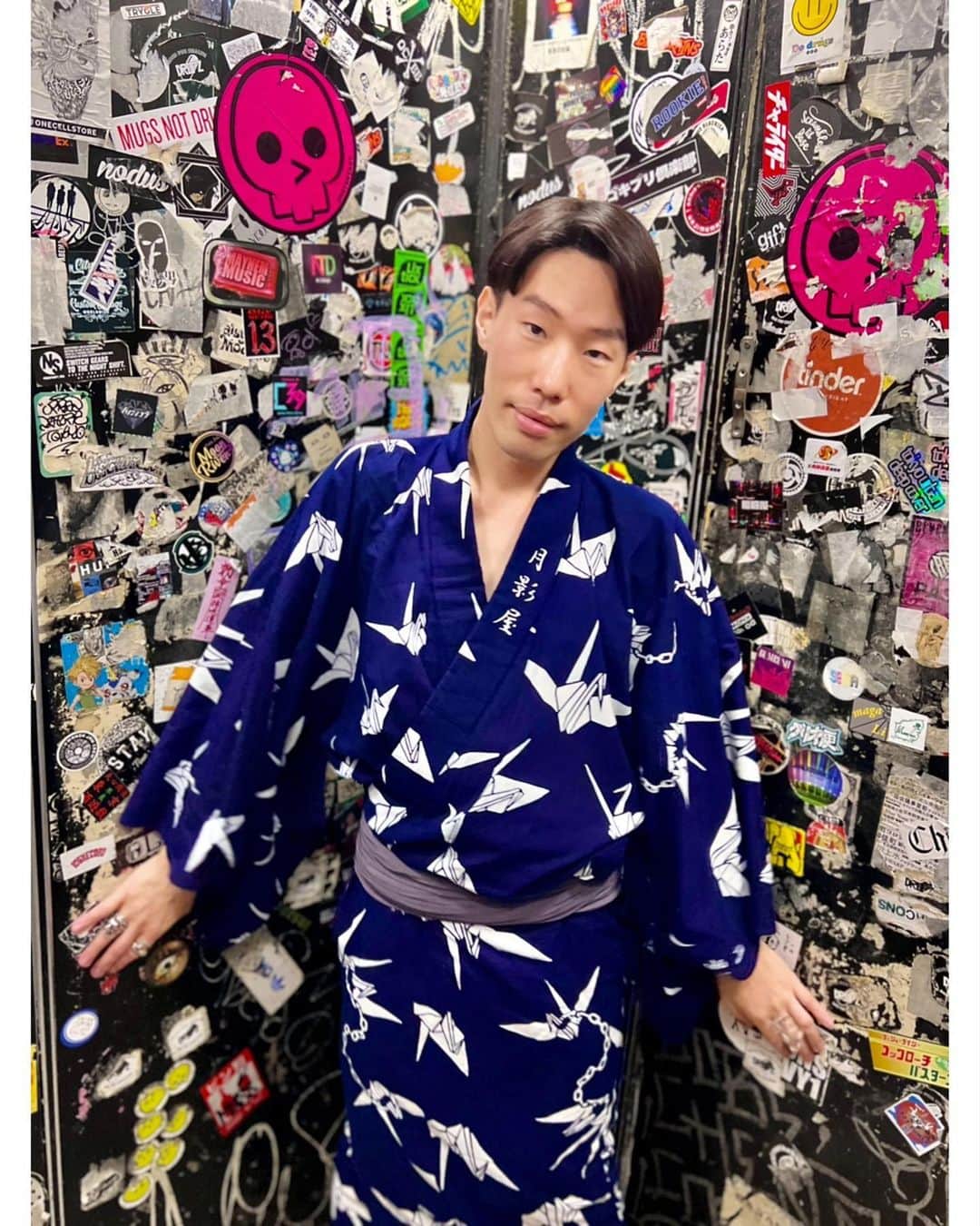 坂口涼太郎さんのインスタグラム写真 - (坂口涼太郎Instagram)「🏮🪭🍉🍑 #浴衣 #yukata」6月14日 0時03分 - ryotarosakaguchi