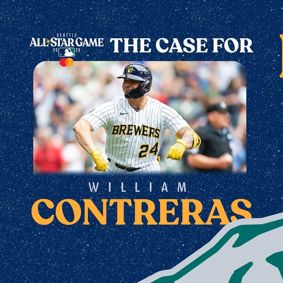ミルウォーキー・ブルワーズさんのインスタグラム写真 - (ミルウォーキー・ブルワーズInstagram)「William Contreras is doing it all.   Vote for @williamcontreras42 to make the All-Star game at Brewers.com/vote」6月14日 0時04分 - brewers