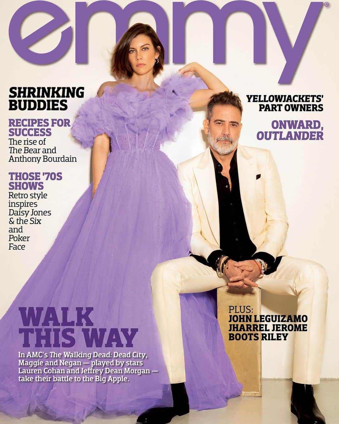 ローレン・コーハンのインスタグラム：「Thank you #EmmyMagazine for having us, we were so honored to talk with you about our show! Check out the full interview @televisionacad  @amcthewalkingdead #DeadCity   Story: Jennifer Vineyard        Photography: @MikeRuizOne        Hair: @seijinyc        Makeup: @andrea_tiller Styling: @kim_johnson_」