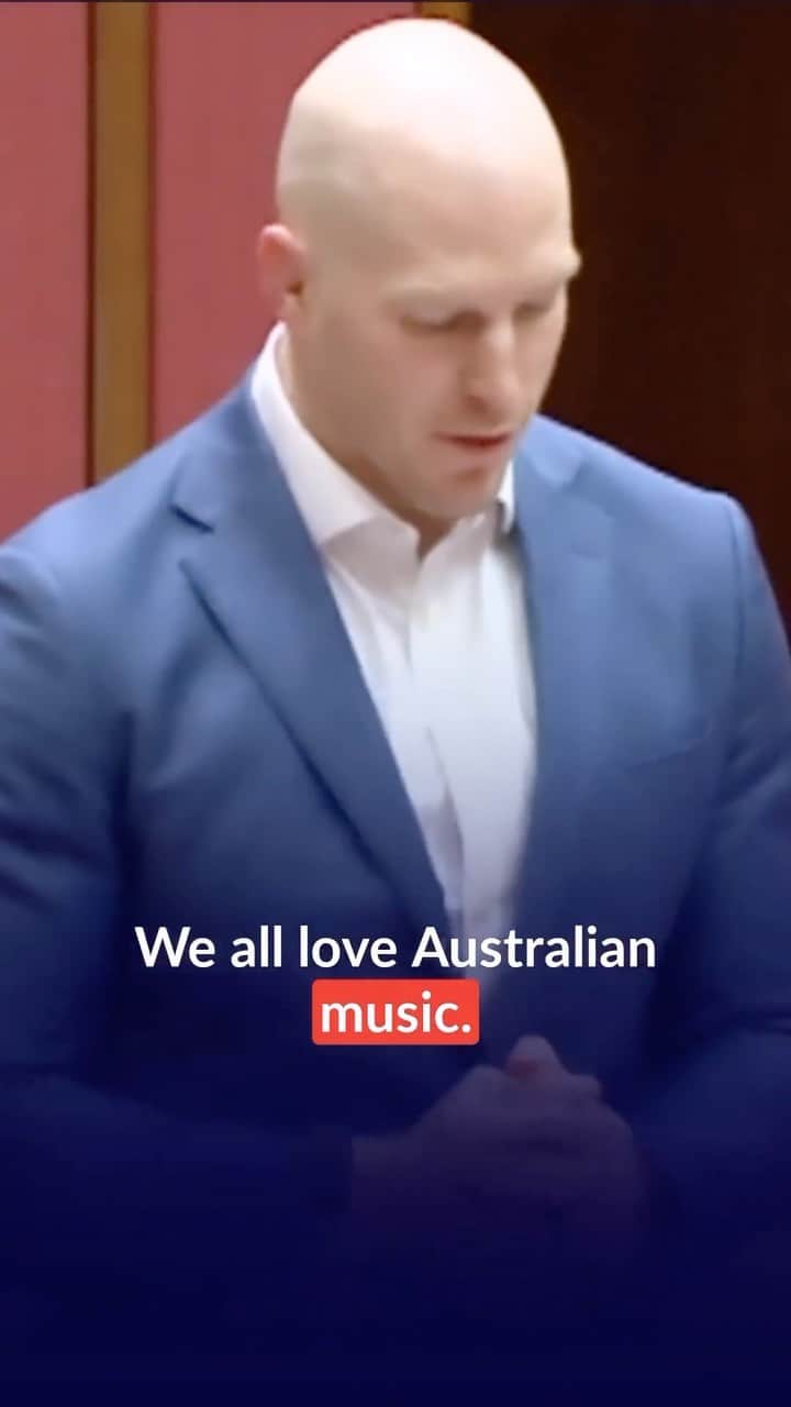 デビッド・ポーコックのインスタグラム：「Australia has a vibrant music industry. Our artists should be paid the value of their works, but under the Copyright Act, payments are capped.   This cap doesn’t exist for any other type of content.   It’s time to scrap the caps & allow a fair negotiation of royalty terms for artists on radio.」