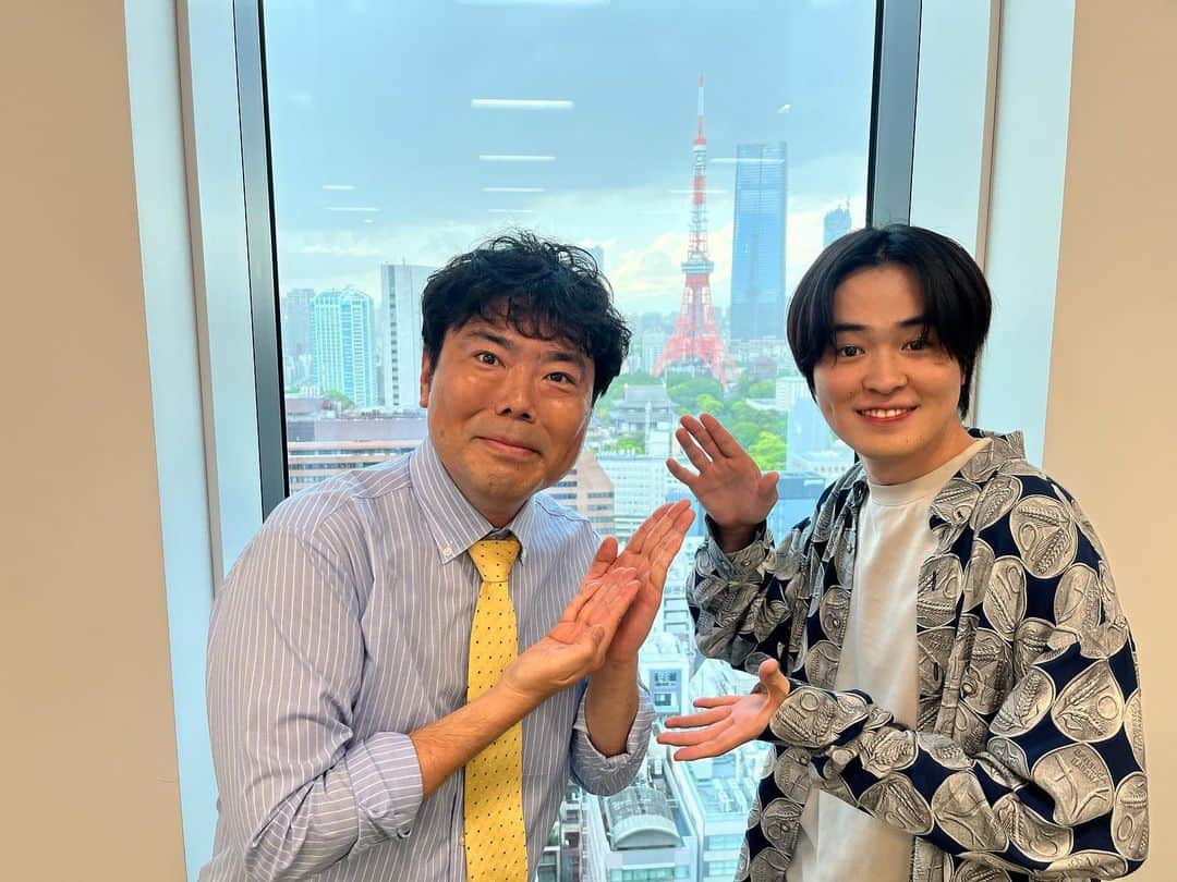 山口森広のインスタグラム：「情報解禁📣 ˎˊ˗ ⌒⌒⌒⌒⌒⌒⌒ 📺ABCテレビ ドラマ「#サブスク彼女 」第7話 6/18(日)深夜0時55分〜放送  吉谷部長役で再び登場しますっ！  #望月歩 くんと📷 今回共演はなかったけど現場で会えました☺️」