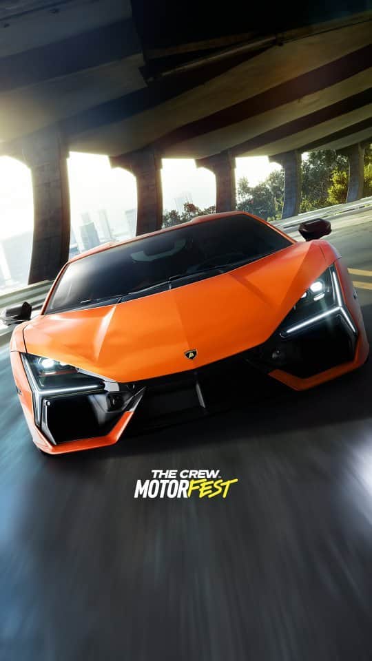 ランボルギーニのインスタグラム：「Lamborghini enters "The Crew Motorfest” era with a next generation Super Sports Car. Revuelto, our first V12 plug-in hybrid HPEV, will be the main character in the upcoming game: “The Crew Motorfest”. Enjoy the thrill of driving it under sunny Hawaiian skies on September 14th!  #Lamborghini __ The vehicle is not yet offered for sale and is therefore not subject to Directive 1999/94/EC. The fuel consumption and emissions data is in the type approval stage」