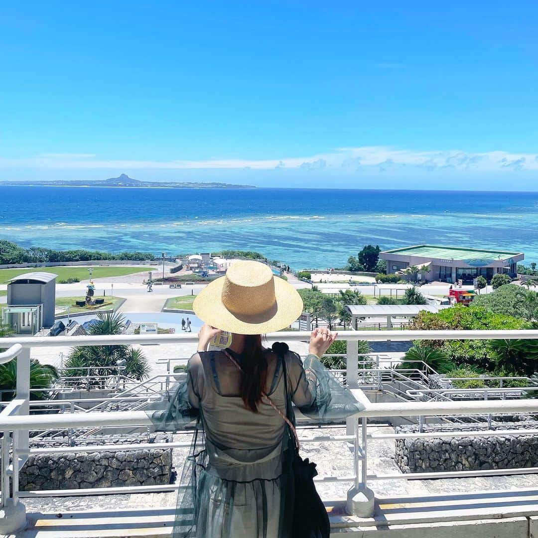 _hw_em11さんのインスタグラム写真 - (_hw_em11Instagram)「🐳  美ら海水族館🦈  めちゃくちゃ海は綺麗だし、マンタもジンベイザメもいたよ🥺  ザ沖縄って感じのテラスでハンバーガー食べたよ🍔  . . #美ら海  #美ら海水族館  #水族館 #沖縄 #沖縄旅行  #沖縄観光」6月13日 18時53分 - _hw_em11