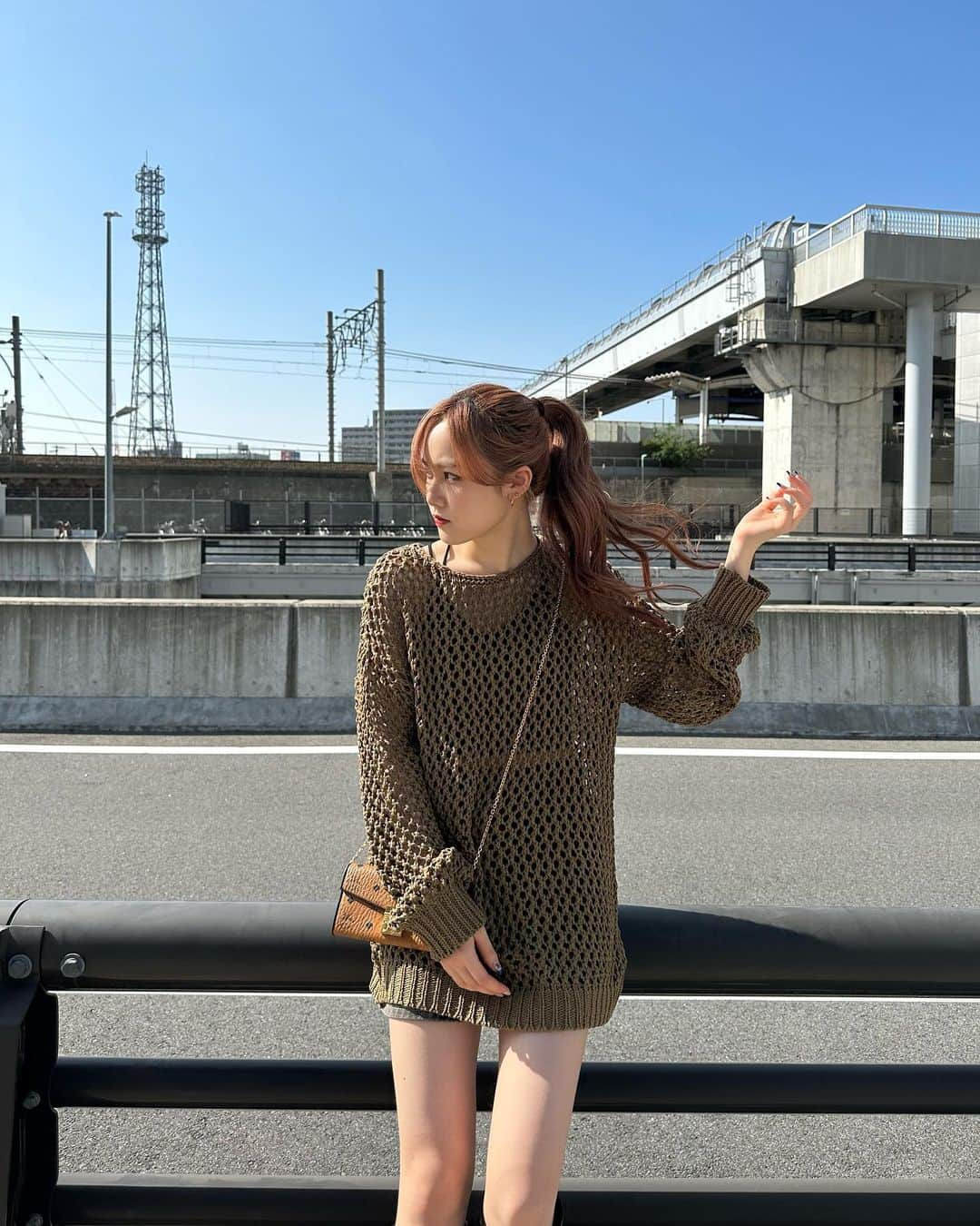 安藤梨花さんのインスタグラム写真 - (安藤梨花Instagram)「ポニーテールした  #loshuna #mcm #ootd #fashion #04 #04년생」6月13日 19時11分 - rinka_ando