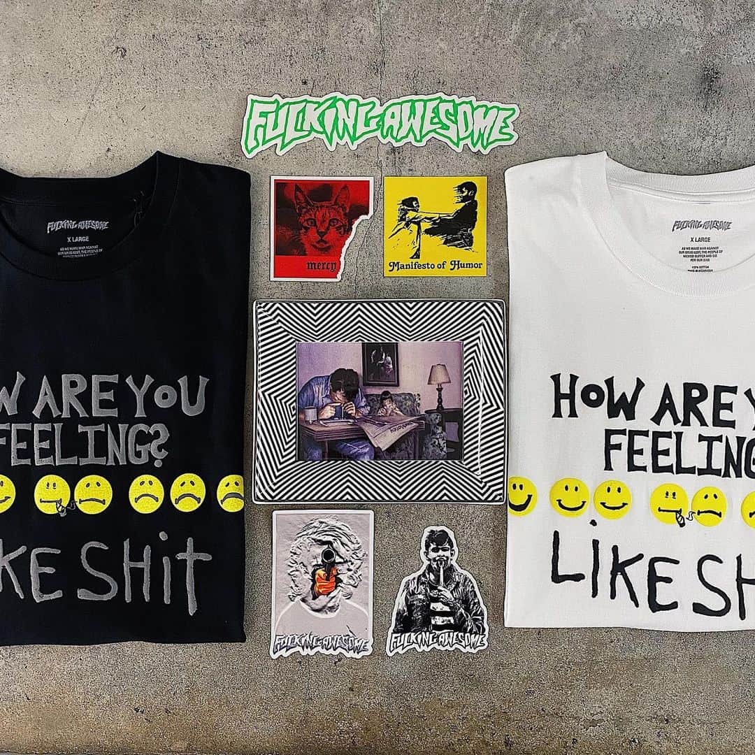 cherry worldwideさんのインスタグラム写真 - (cherry worldwideInstagram)「. "  FUCKING AWESOME®︎ . Summer 23 _ collection 』 . now available in-store & online . ⇒ " How are you feeling tee " ⇒ " Coke dad coin tray " ⇒ " Holiday 2022 sticker "」6月13日 19時20分 - cherry__fukuoka