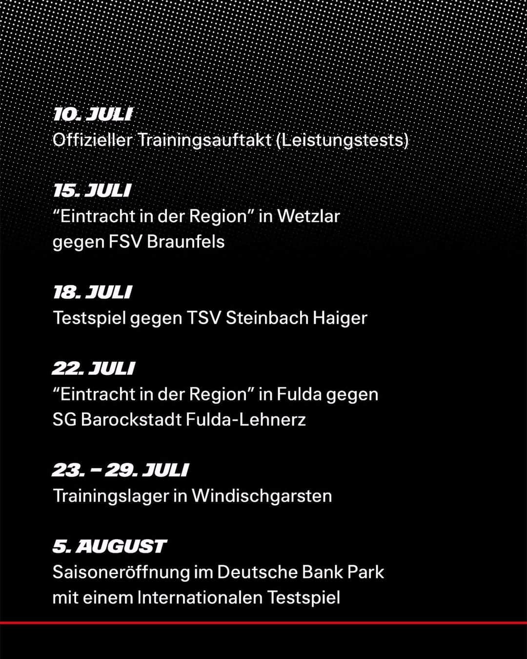 アイントラハト・フランクフルトさんのインスタグラム写真 - (アイントラハト・フランクフルトInstagram)「Our plans for the next months 👆🦅 • • #SGE #Eintracht #Frankfurt #EintrachtFrankfurt」6月13日 19時27分 - eintrachtfrankfurt