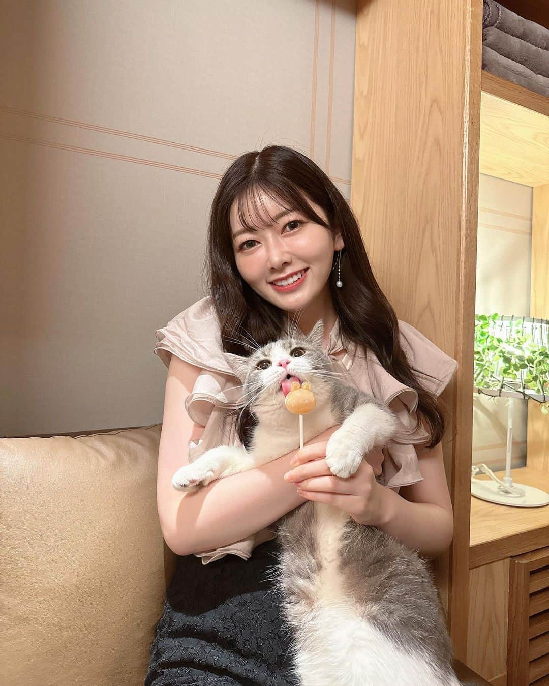 長岡真由（まゆちむ）さんのインスタグラム写真 - (長岡真由（まゆちむ）Instagram)「🐈🐾  天使すぎる👼👼猫ちゃん  猫カフェモカ新宿店 ( @mocha.sinjyuku )に 行ってきたよ🥹🫶🏻  抱っこしながら、おやつあげれるセットが 1000円で出来るようになって もちろんの事課金させて頂きました🙏🏻🙏🏻🙏🏻🙏🏻🙏🏻🙏🏻🙏🏻🙏🏻🙏🏻  もうね、、本当に赤ちゃんみたいで 美味しそうに皆おやつ食べてて可愛すぎて🤦‍♀️💗 また猫活しに行きます👏🏻👏🏻👏🏻🐈  #猫カフェmocha #猫カフェ #pr #新宿猫カフェ #新宿カフェ」6月13日 20時55分 - __mayucc