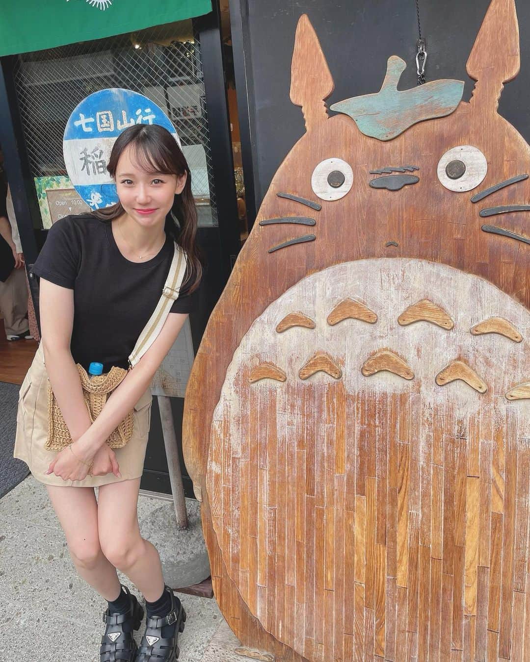大段舞依のインスタグラム：「⁡ ⁡ ⁡ まいトトロ👩✹ ⁡ ⁡ #川越 #川越食べ歩き #トトロ ⁡」