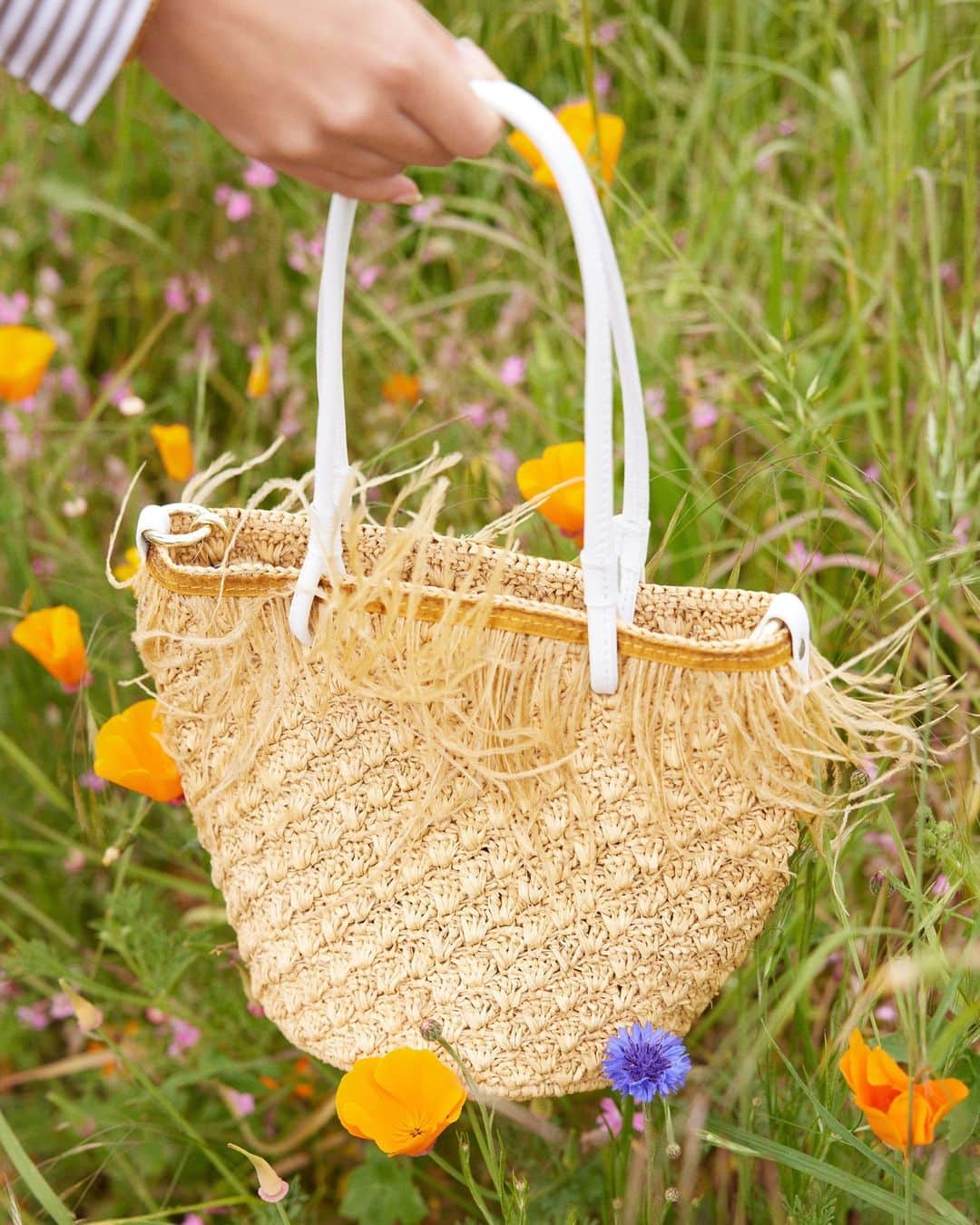 MATCHESFASHION.COMのインスタグラム：「One for the wishlist: @sensistudio’s raffia basket bag will take you from the city to the beach, and beyond.」