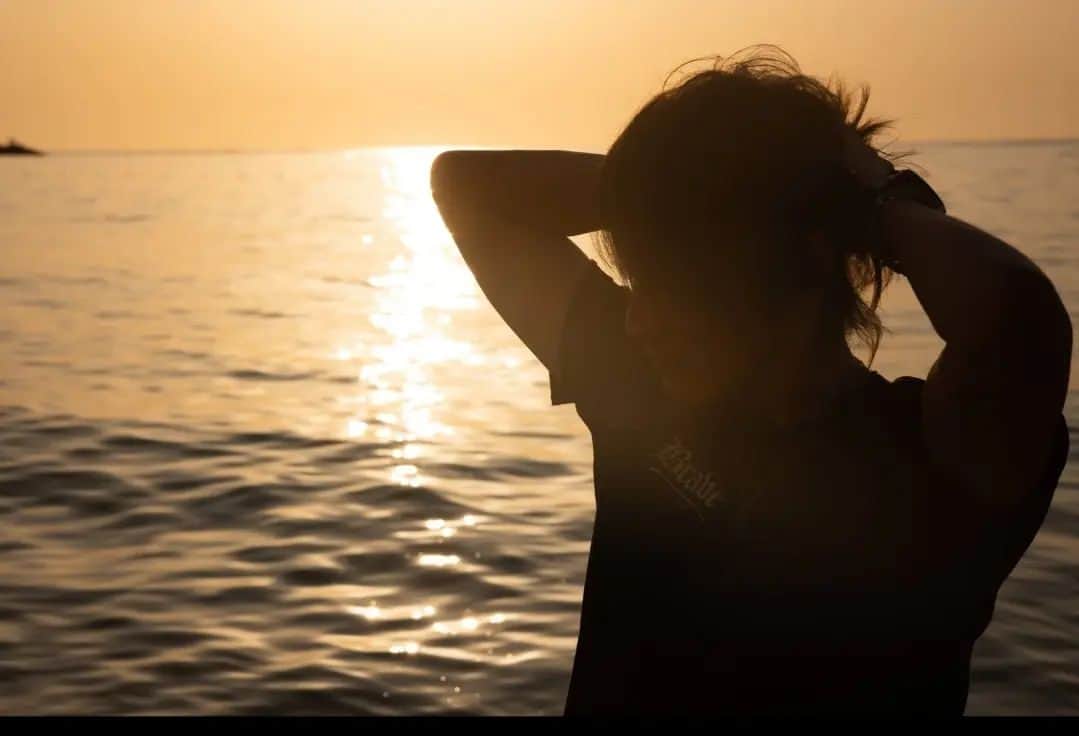 のインスタグラム：「sunset……」
